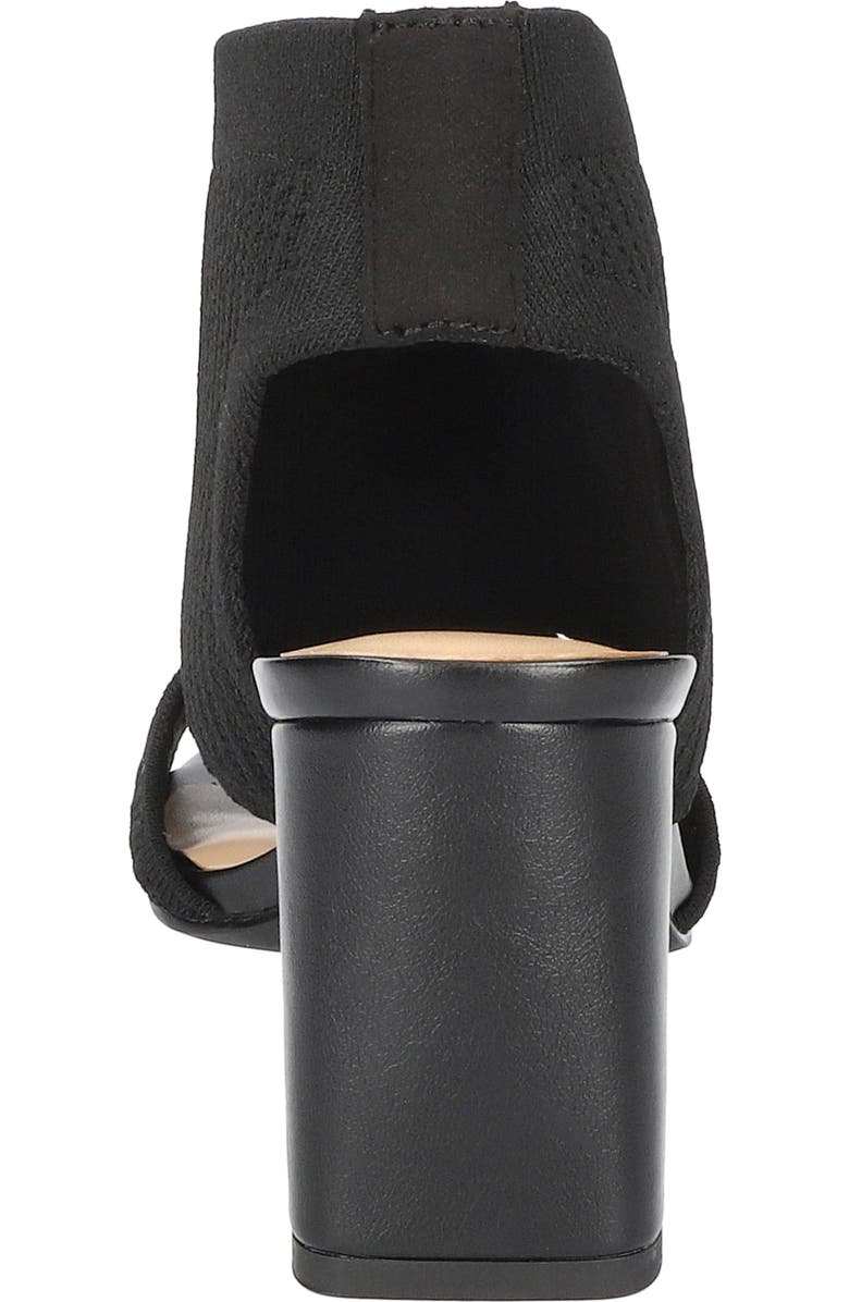 Bella Vita Mira Stretch Knit Sandal, Alternate, color, Black Knit