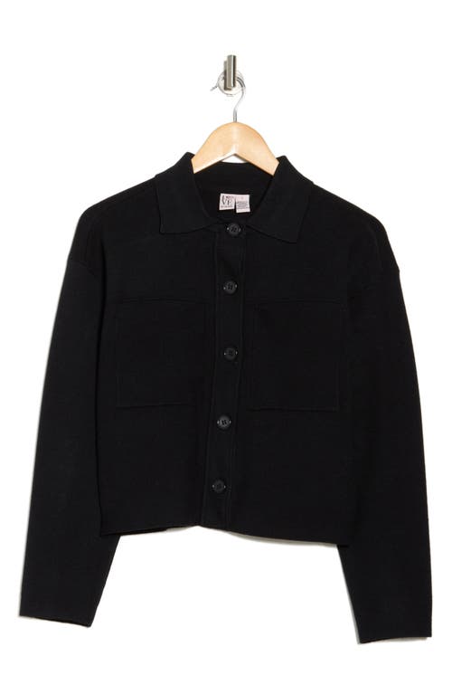 Love By Design Kogan Collared Crop Sweater Jacket