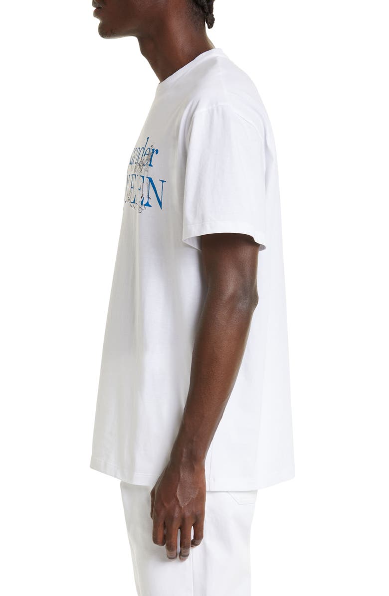 McQueen Skeleton Band Graphic Tee, Alternate, color,