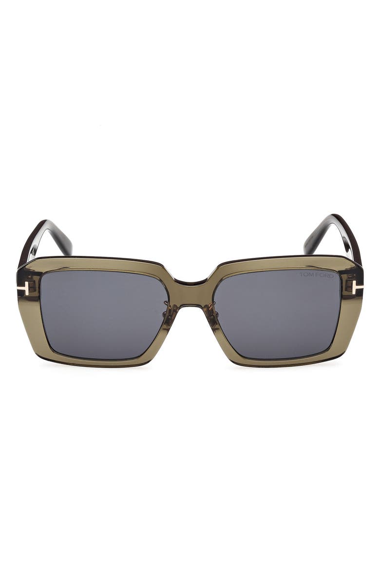 TOM FORD 54mm Square Sunglasses, Main, color, 