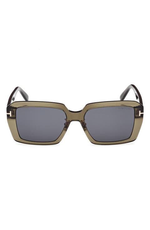 54mm Square Sunglasses