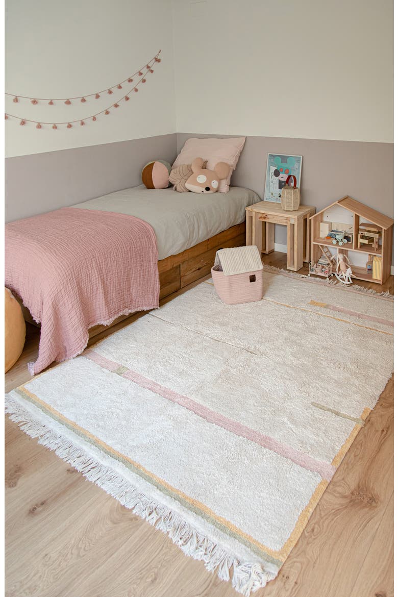 Kids' Washable Lanes Rug, Alternate, color, VINTAGE NUDE