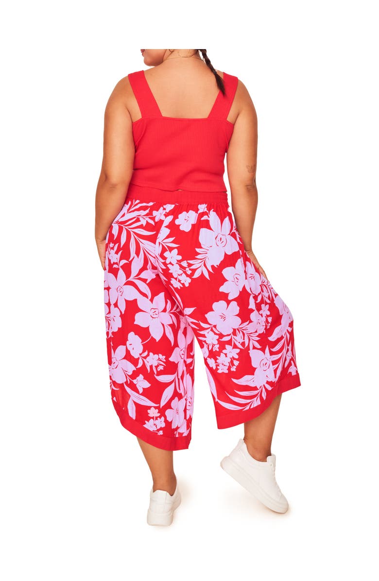 Adore Me Evi Tank & Pants Set, Alternate, color, Floral Red