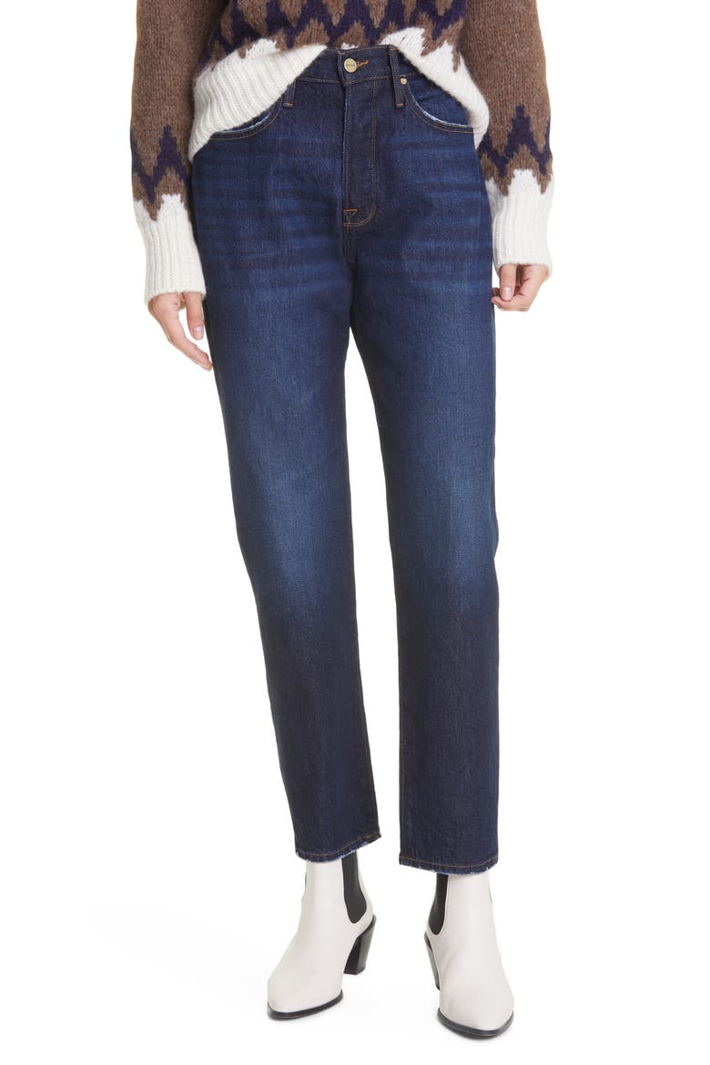 Le Original High Waist Slim Straight Leg Jeans, Main, color, HALLAM