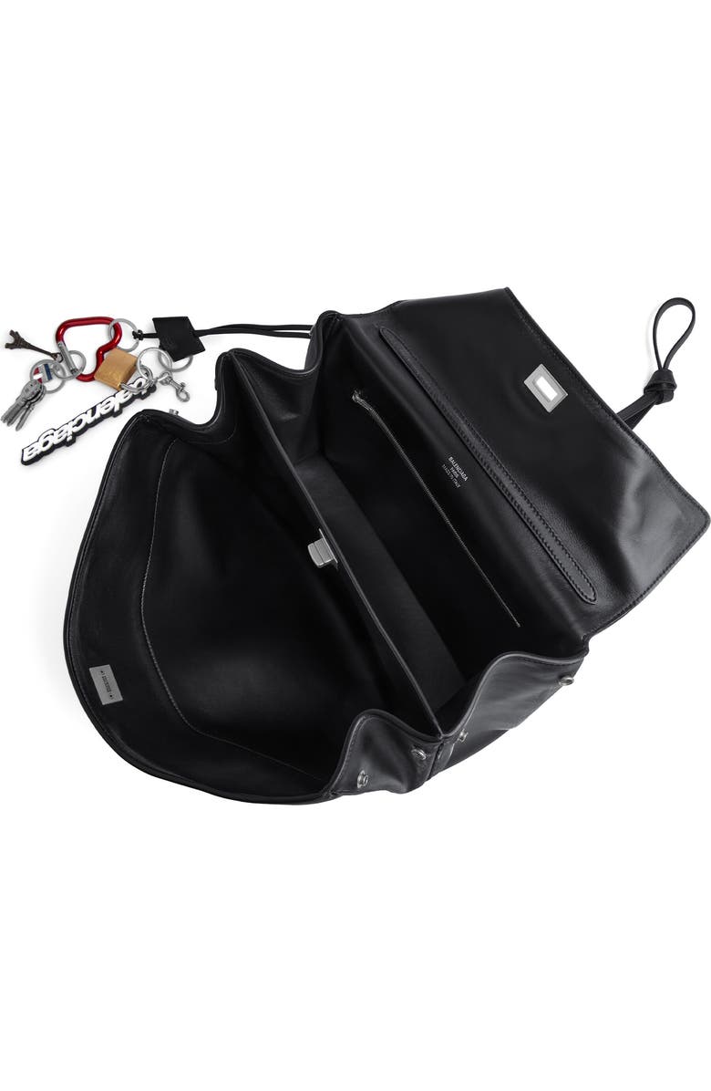 Balenciaga Rodeo Leather Shoulder Bag, Alternate, color,