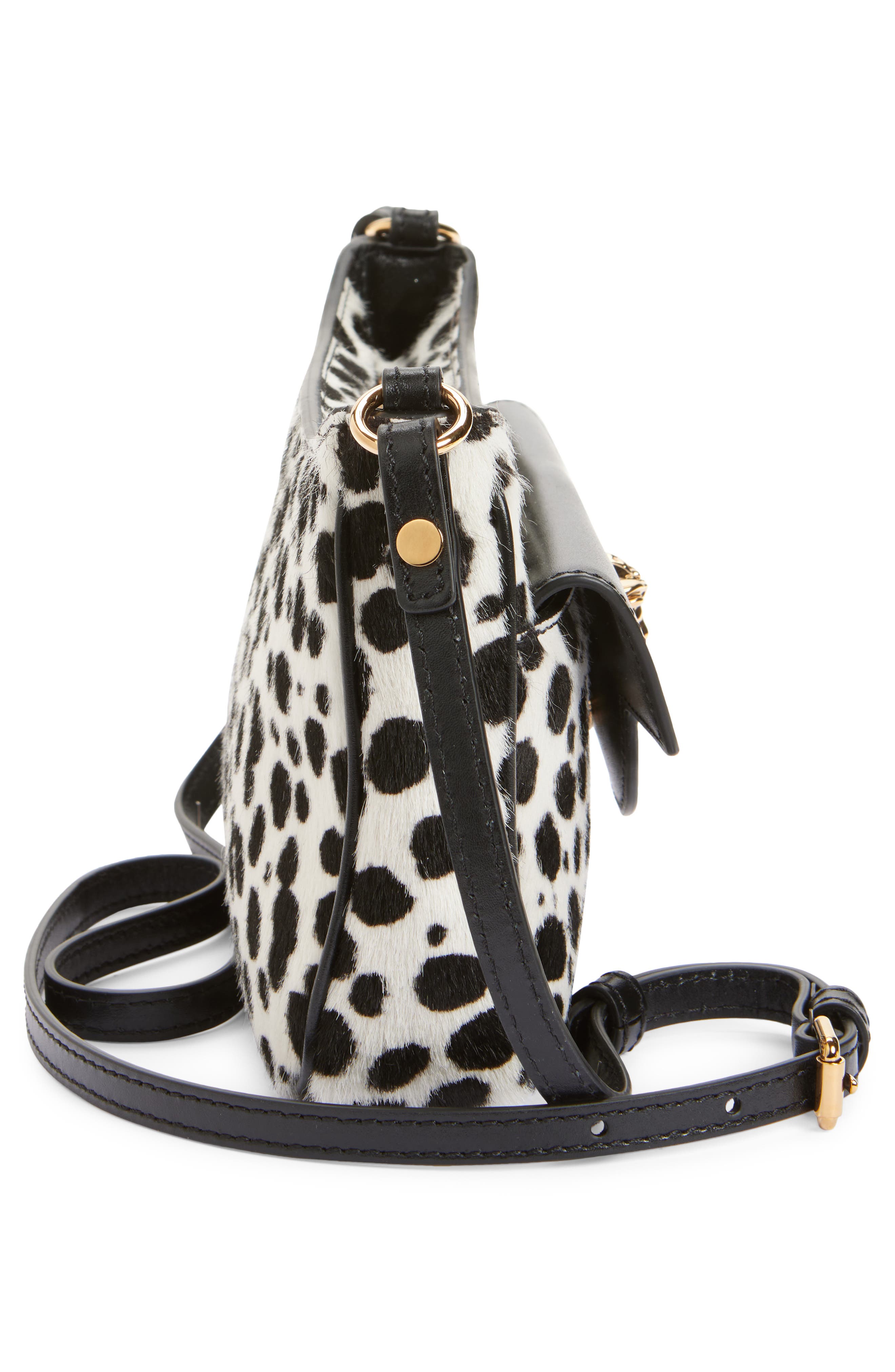 Versace Mini Medusa Genuine Calf Hair Shoulder Bag, Alternate, color, 