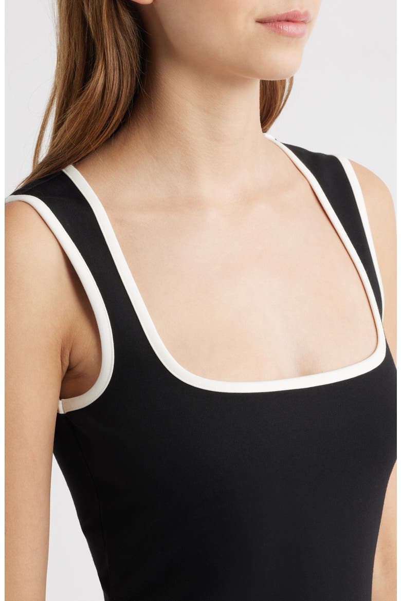 Irina Sleeveless Sport Minidress, Alternate, color, BLACK