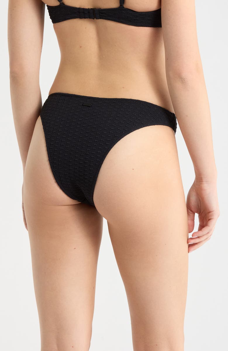 Roxy Haliewa Scoop Front Bikini Bottoms, Alternate, color, Anthracite