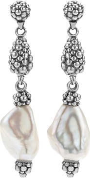 LAGOS Luna Keshi Pearl Nugget Drop Earrings