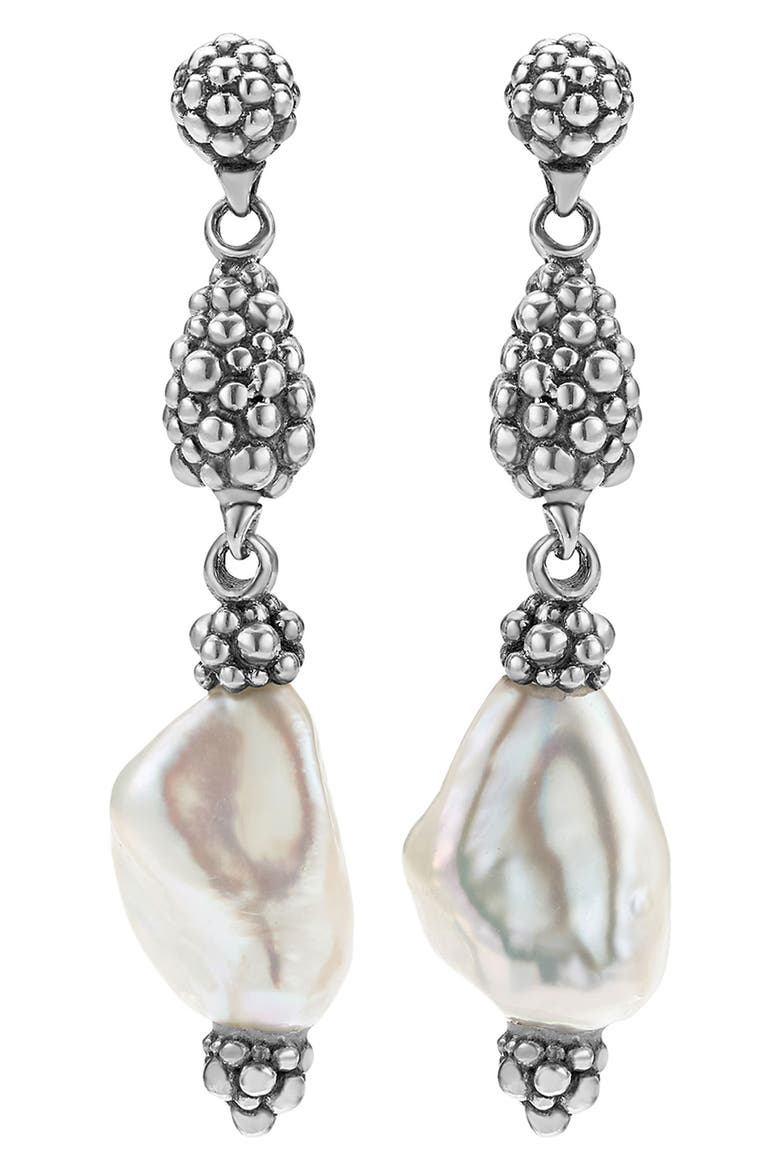 Luna Keshi Pearl Nugget Drop Earrings video