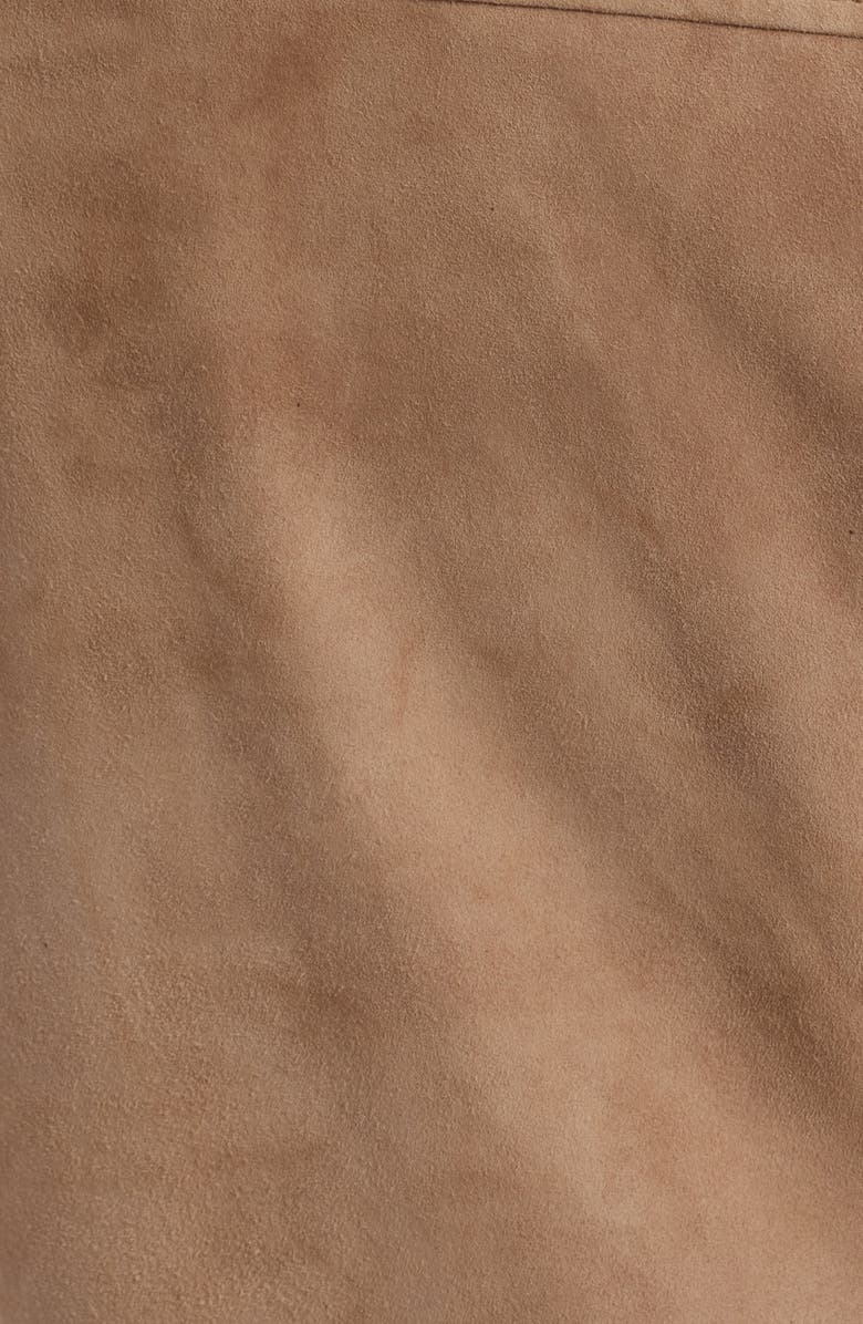 Frye Classic Biker Suede Jacket, Alternate, color, Taupe