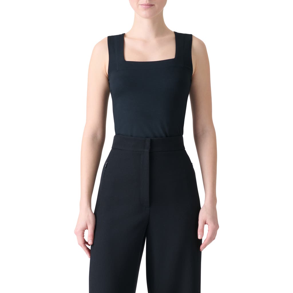 Akris Punto Square Neck Stretch Modal Tank
