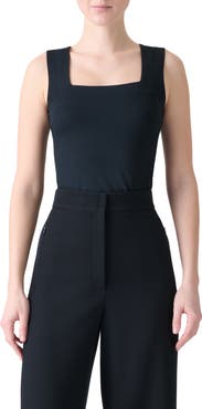 Akris punto Square Neck Stretch Modal Tank