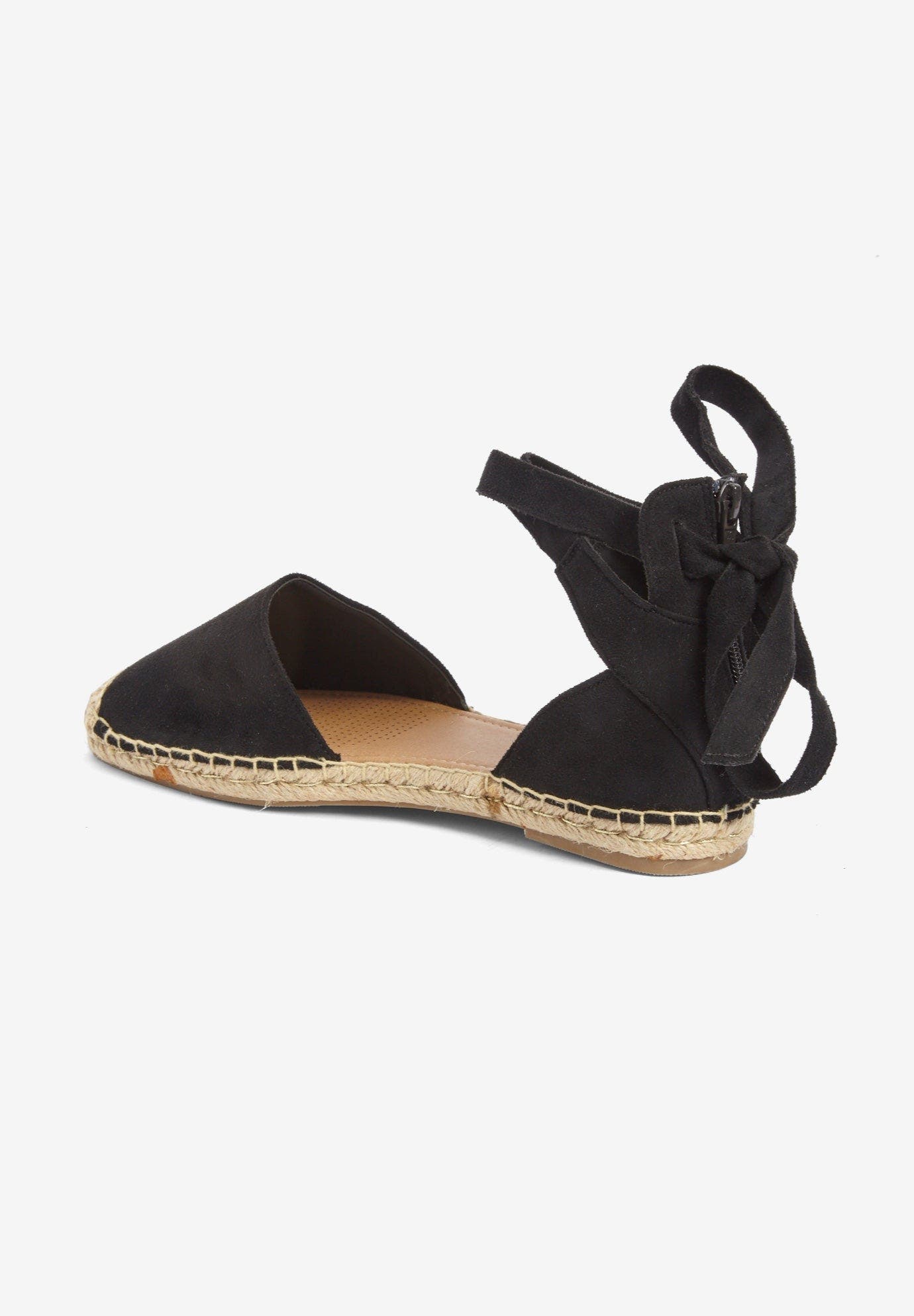 Comfortview The Shayla Flat Espadrille, Alternate, color, Black
