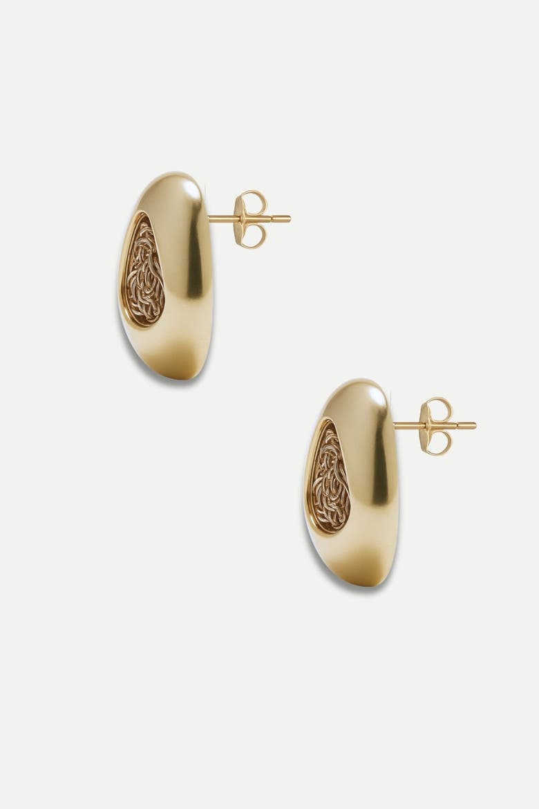 Grace Stud Earrings, Alternate, color, Gold