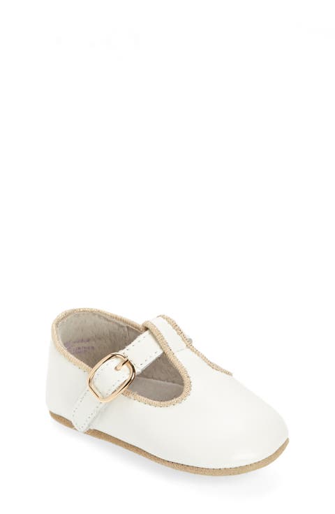 Evie T-Strap Crib Shoe (Baby & Walker)