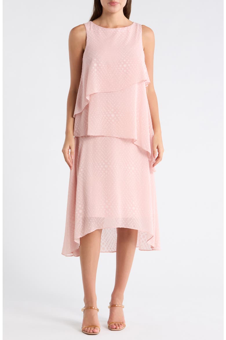 High-Low Midi Dress, Main, color, BLUSH