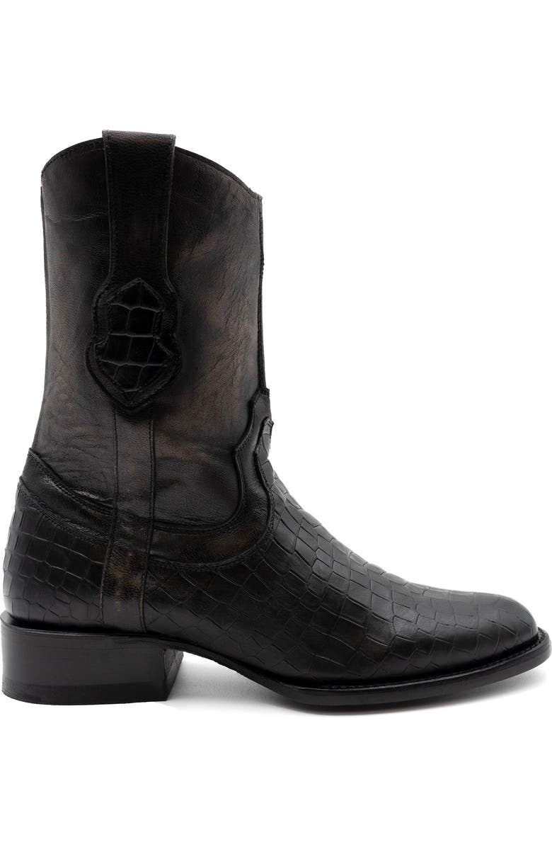Ferrini Men's Winston Zippered Western Boot, Alternate, color, Black