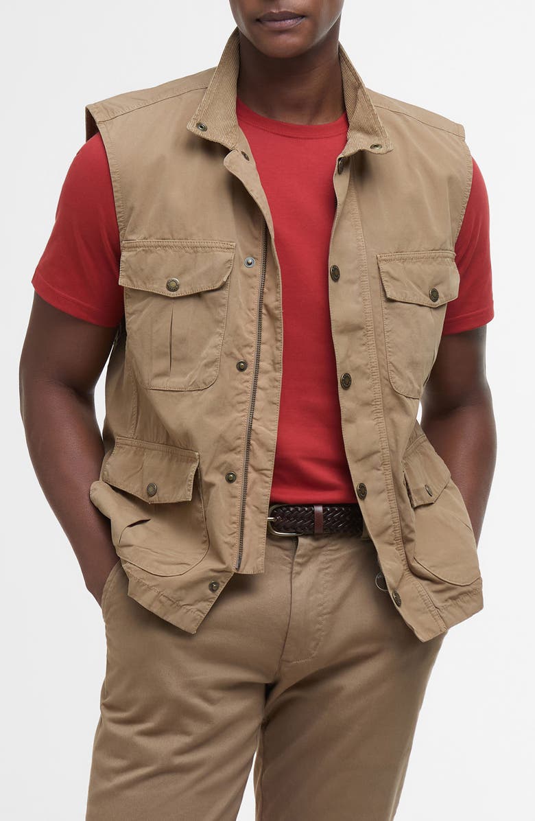 Barbour Corbridge Vest, Main, color, Stone