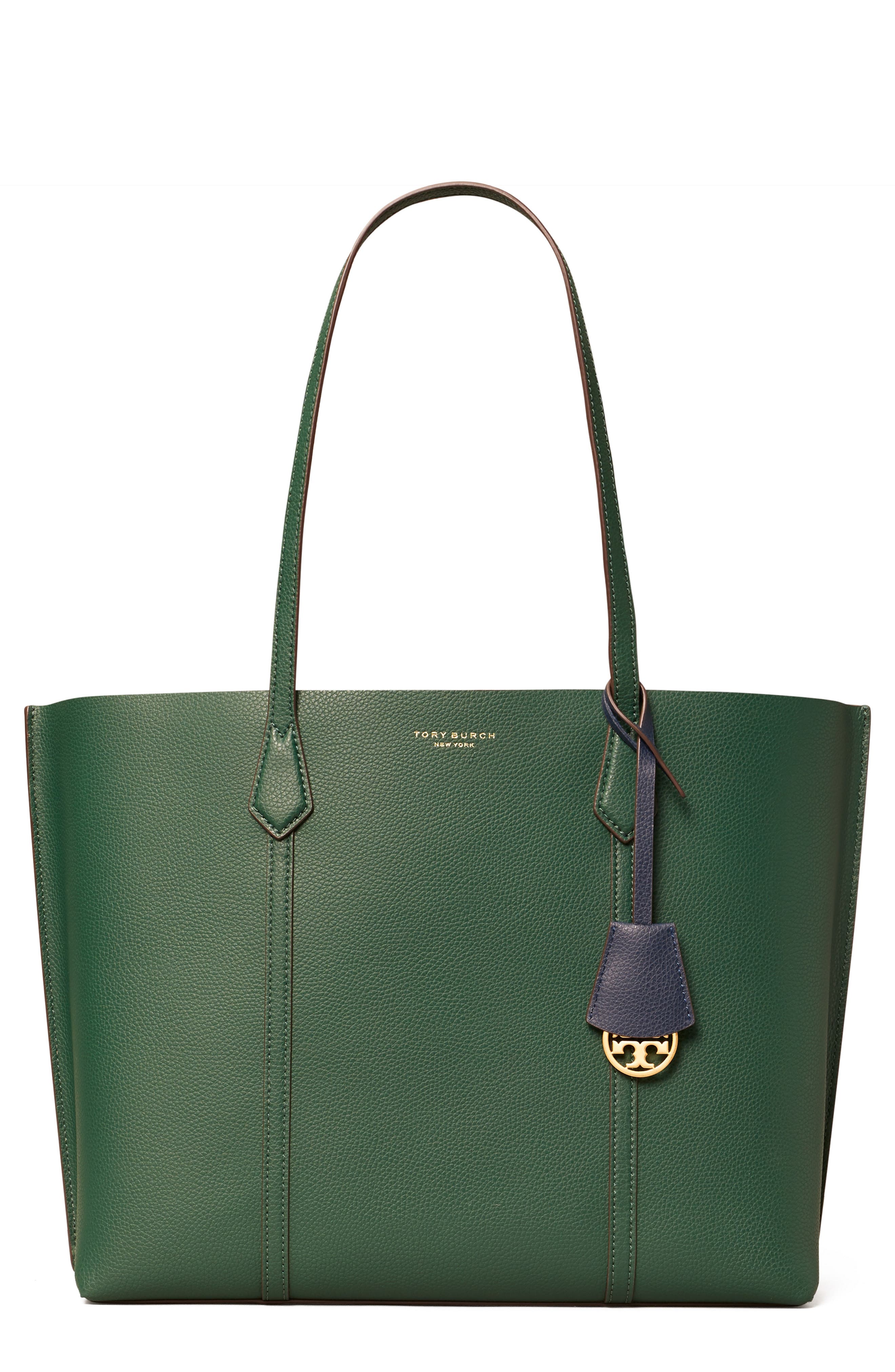 Tory Burch Perry Leather Tote, Main, color, 