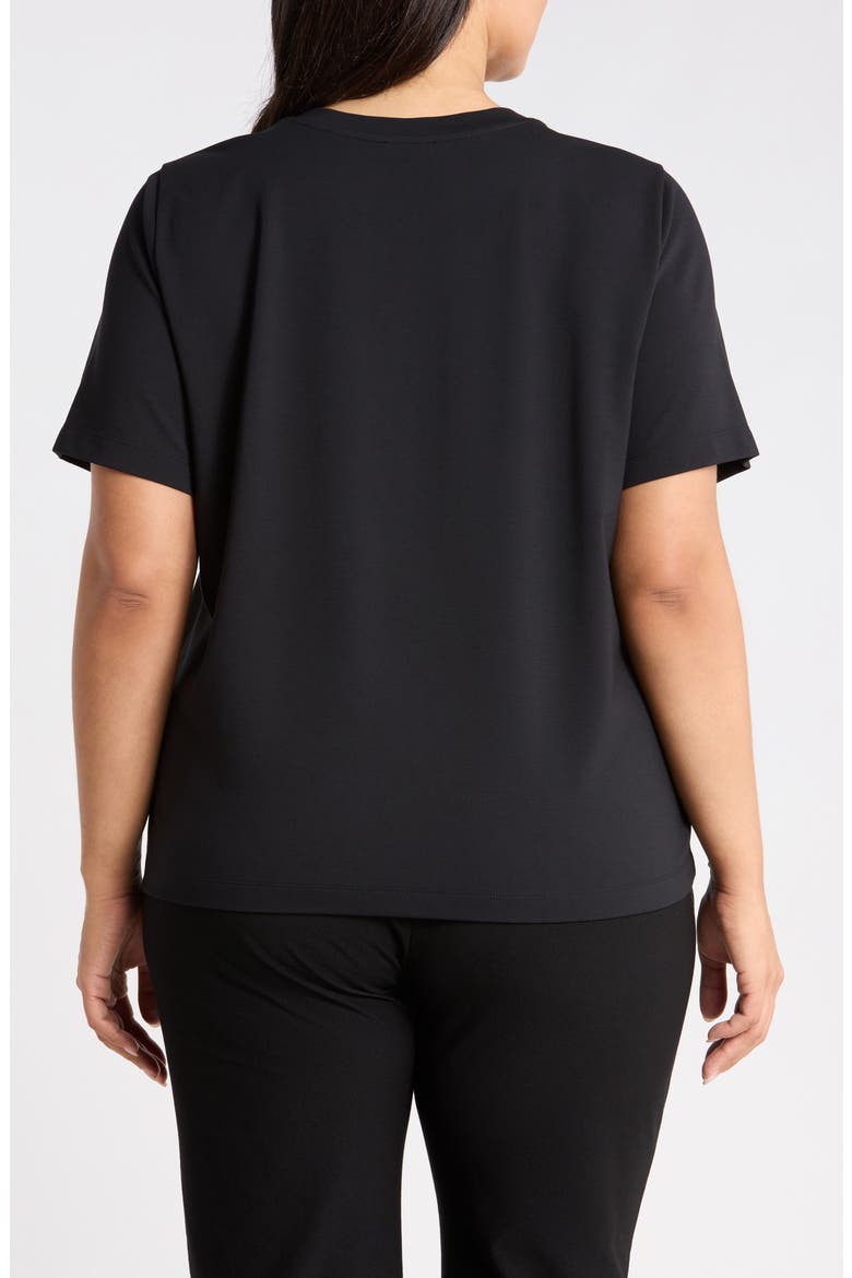 Crewneck Relaxed T-shirt, Alternate, color, BLACK