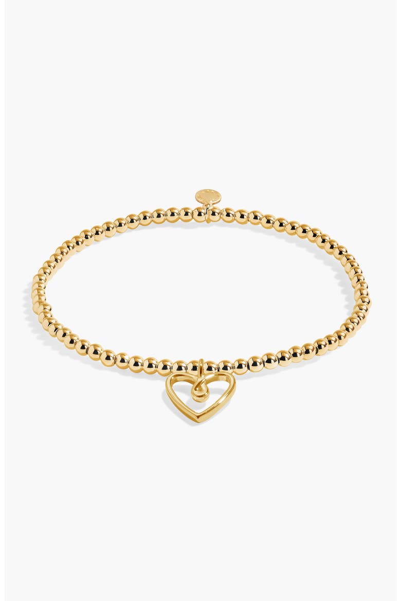 A Little 'Lucky To Have A Sister Like You' Bracelet, Alternate, color, Gold Plated