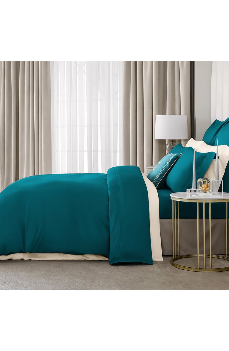 Togas Rhapsody Flat Sheet, Alternate, color, Blue-Green