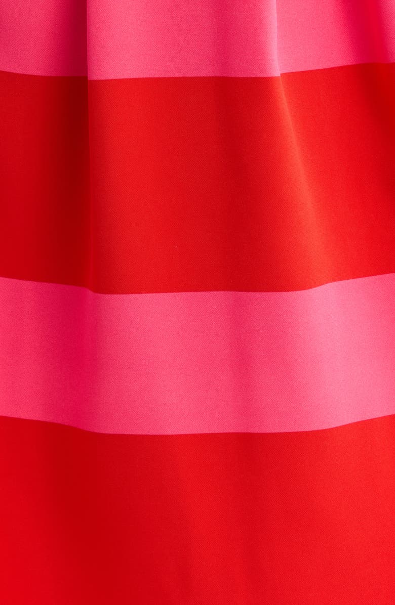 SUGARLIPS Lolli Stripe Pleated Midi Skirt, Alternate, color, Fuchsia-Red