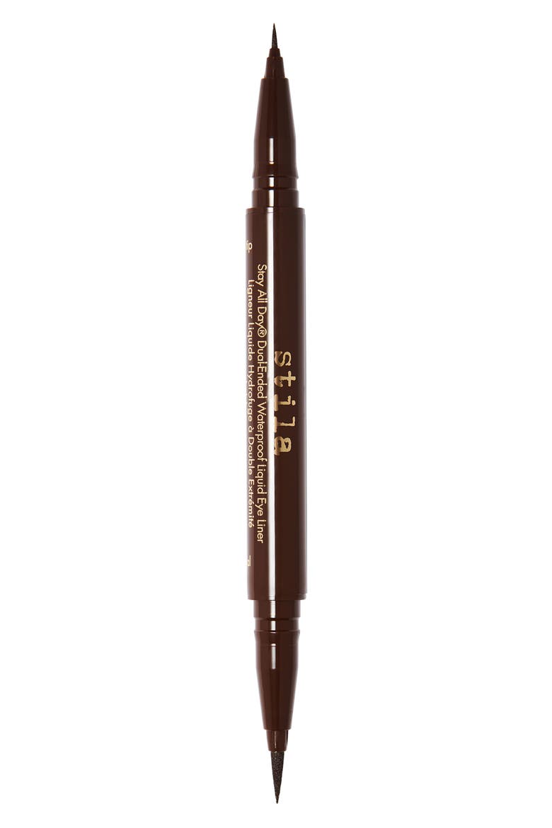 Stay All Day® Dual-Ended Waterproof Liquid Eyeliner, Main, color, DARK BROWN