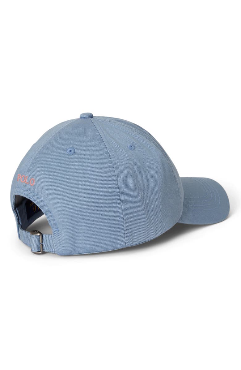 Polo Ralph Lauren Kids' Adjustable Cotton Chino Baseball Cap, Alternate, color, Vessel Blue