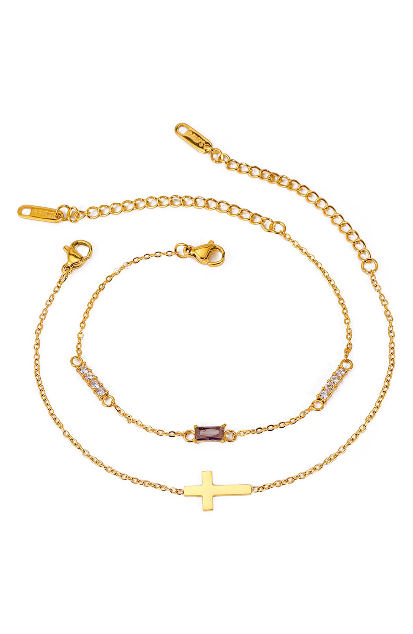 Faith Set of 2 Layering Bracelets