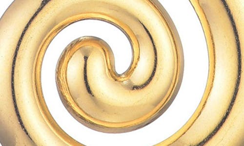 Adornia Tarnish Resistant 18k Gold Plated Swirl Paperclip Pendant Necklace In Gold