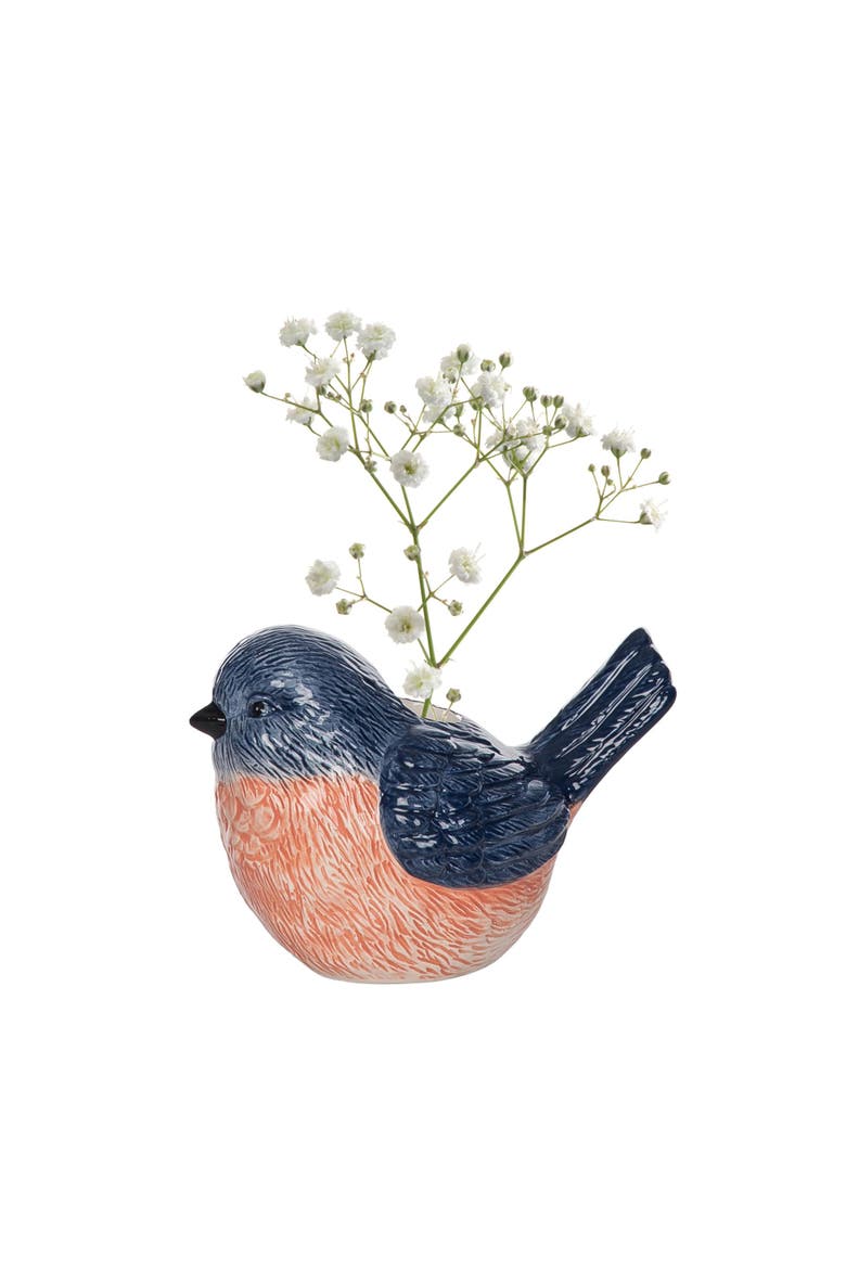 Ceramic Blue Bird Vase for Home Decor Spring Decorative Vases Perfect for Any Room, Main, color, Multicolored