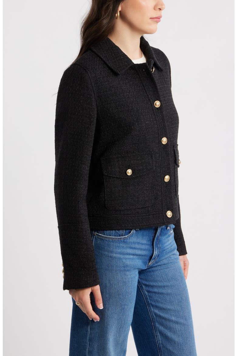 Tweed Jacket, Alternate, color, BLACK