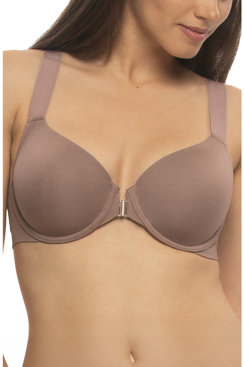 Utopia Front-Close Racerback Contour Bra, Main, color, ANTLER