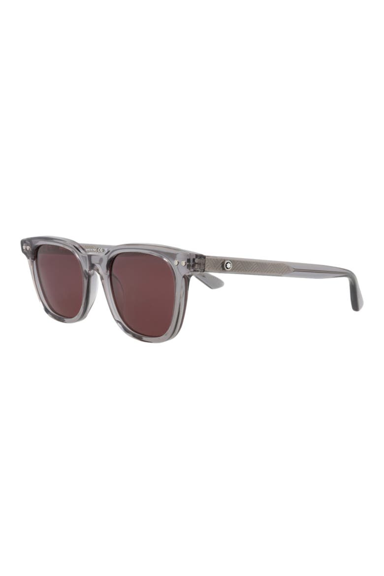 Small 49mm Round Sunglasses, Alternate, color, GREY GREY VIOLET