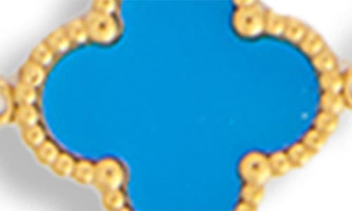 Saachi Clover Station Charm Necklace In Gold