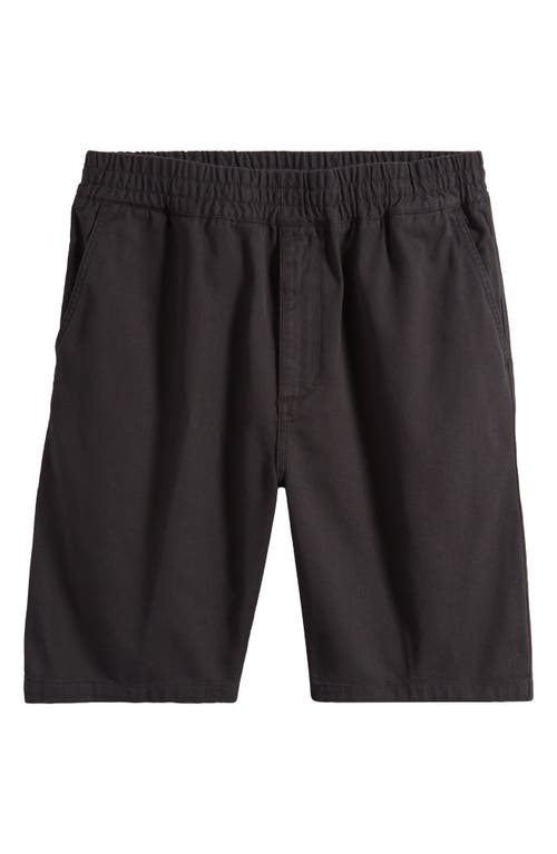 Carhartt Work In Progress Flint Organic Cotton Twill Shorts In Black