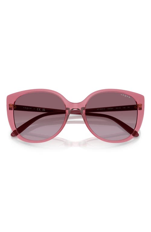 Vogue 55mm Polarized Gradient Butterfly Sunglasses