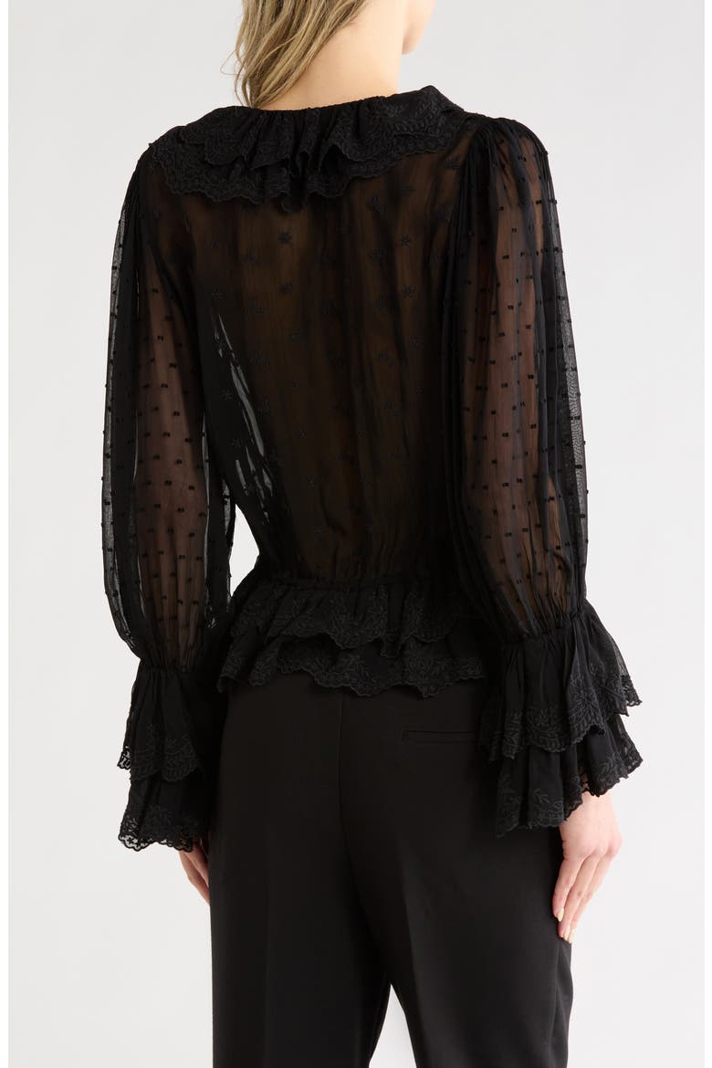 Tenney Embroidered Top, Alternate, color, BLACK