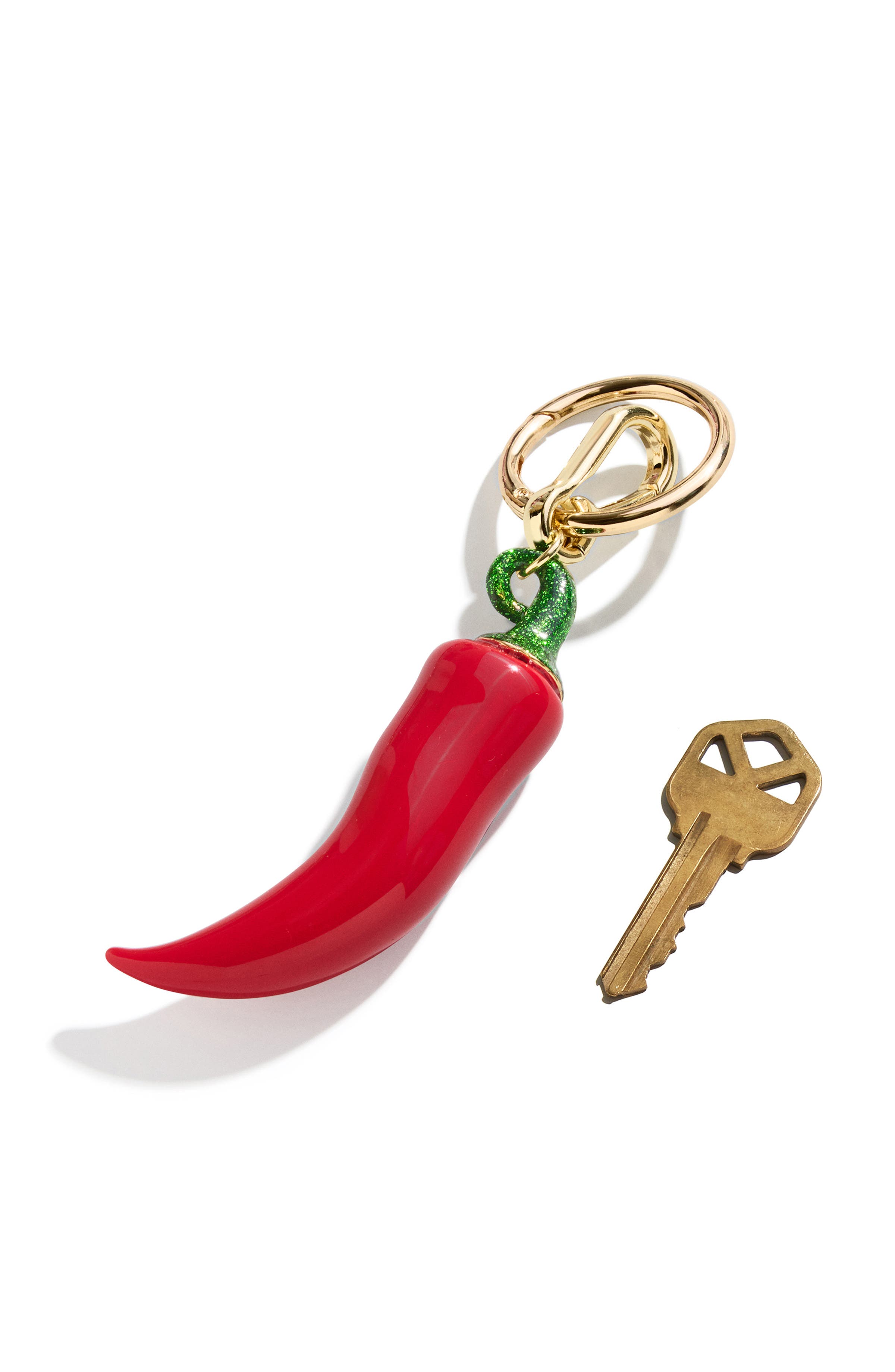 BaubleBar Bring the Heat Bag Charm, Alternate, color, Red