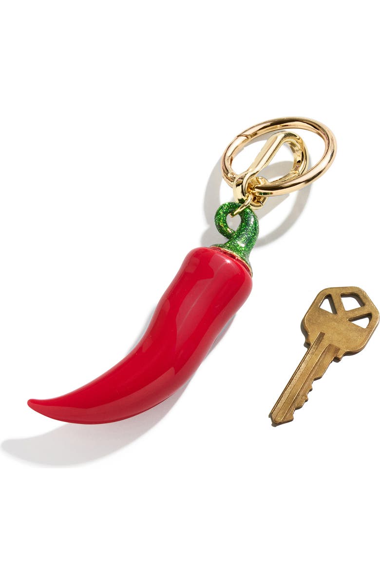 BaubleBar Bring the Heat Bag Charm, Alternate, color, Red