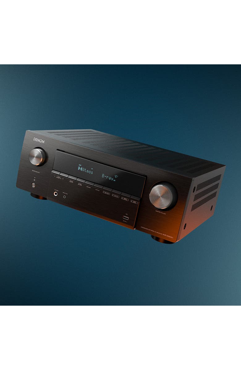 Denon AVR-X3900H 9.4 Channel 8K Home Theater Receiver with Dolby Atmos & HEOS Built-In, Alternate, color, Black