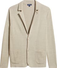 Peter Millar Crown Crafted Beau Merino Wool & Linen Cardigan