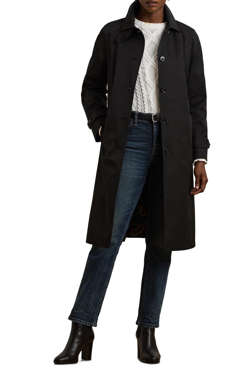 Lauren Ralph Lauren Cotton Blend Coat, Main, color,