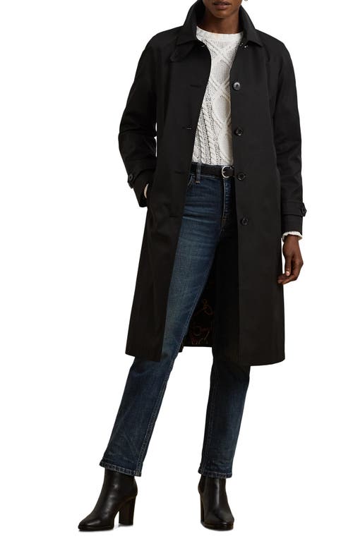 Ralph Lauren Lauren Cotton Blend Coat In Black