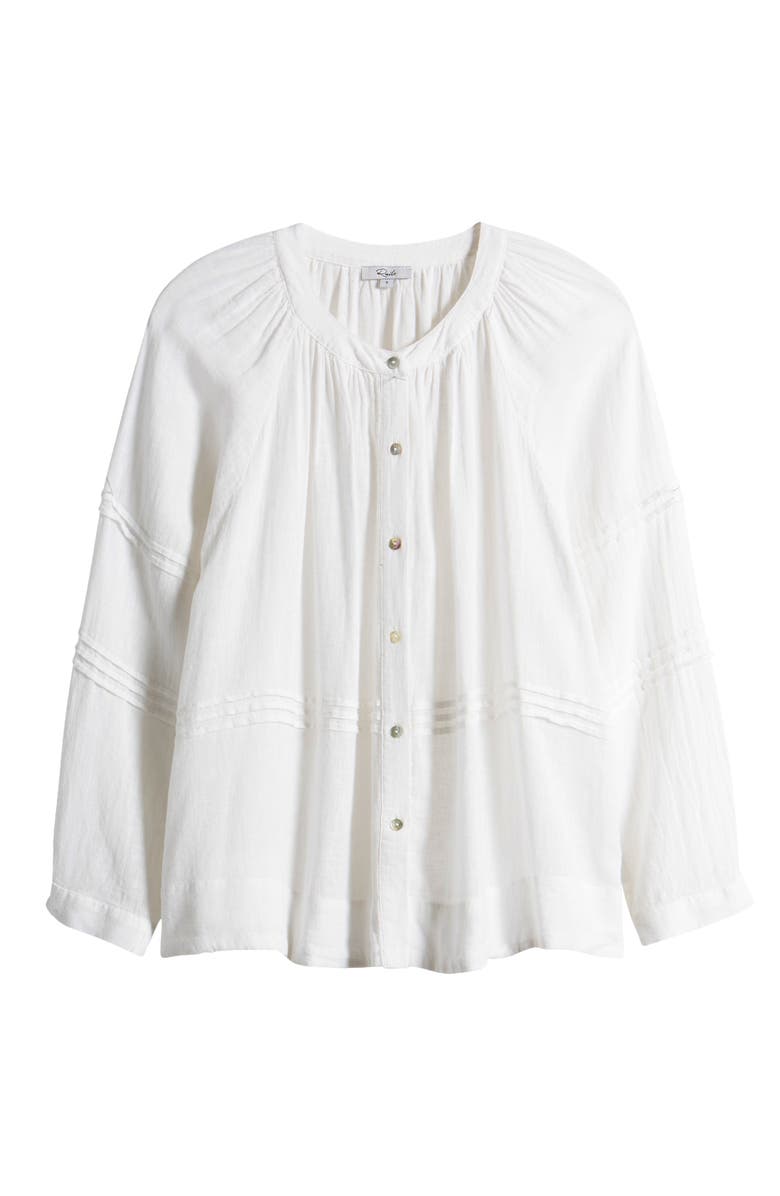 Rails Frances Linen Blend Button-Up Shirt, Alternate, color,