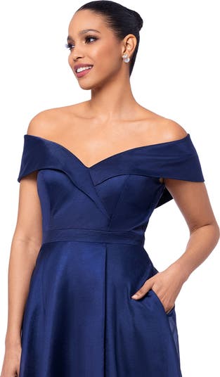 Xscape Evenings Off the Shoulder Organza Gown | Nordstromrack