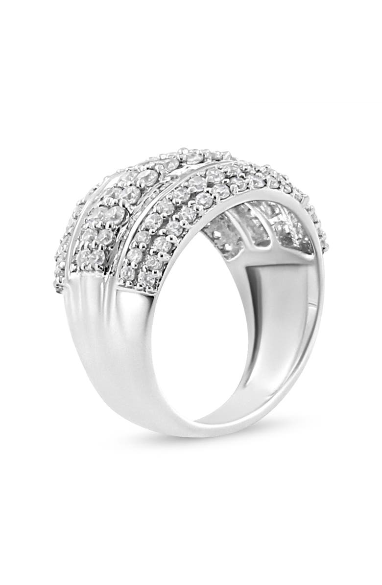 Haus of Brilliance Silver 2.00 Cttw Diamond Cluster Ring, Alternate, color, White