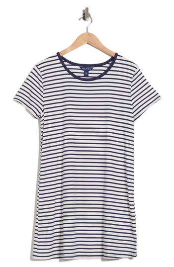 Nautica Longline Sleep Shirt In Blue